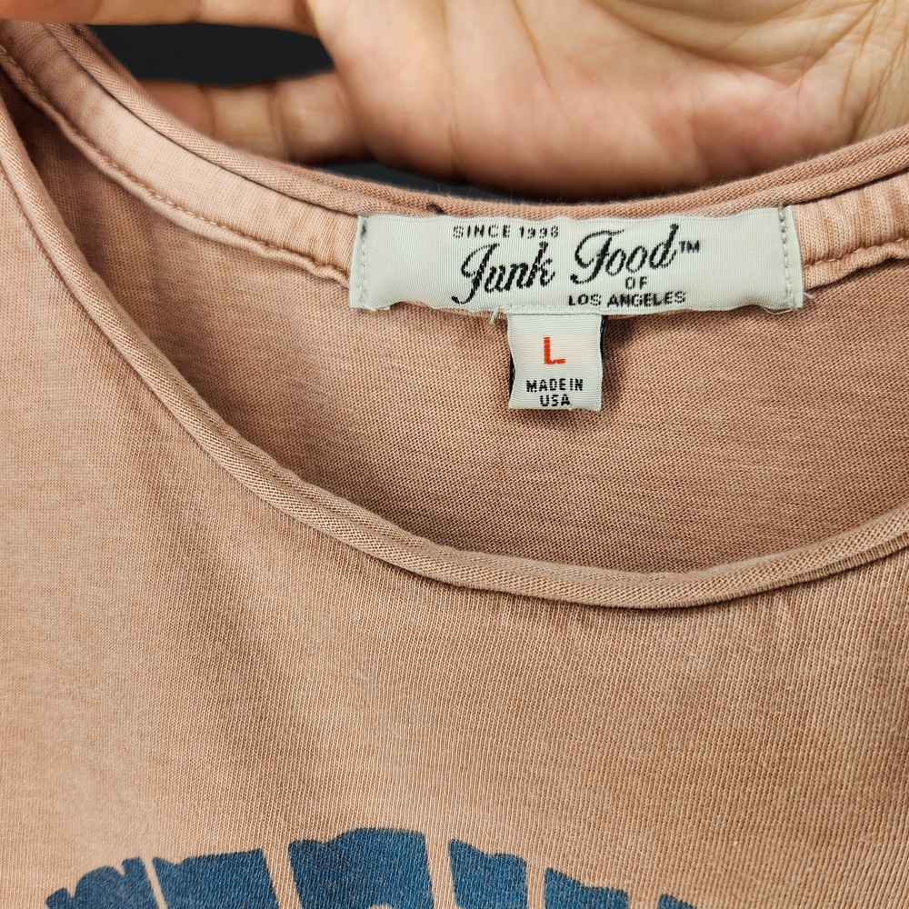 Junk Food Clothing Grateful Dead Muscle Tee - Pink and Blue Size L - Picture 4 of 5
